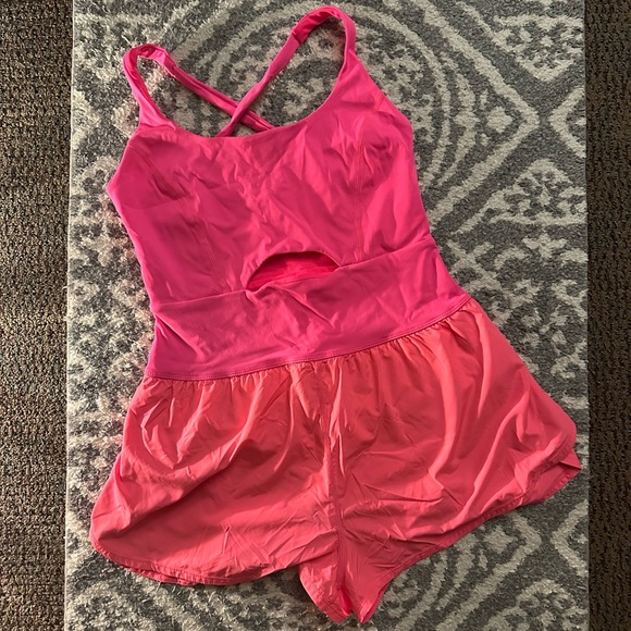 NWOT Women's Free People Hot Pink Righteous Runsie - Picture 3 of 4